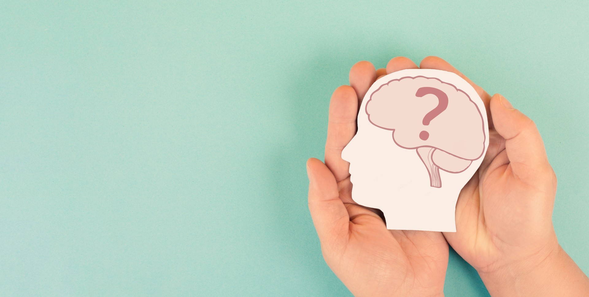 Question mark brain, communication, idea in mind, thoughts concept, decision making, thinking for solution, mental process, education